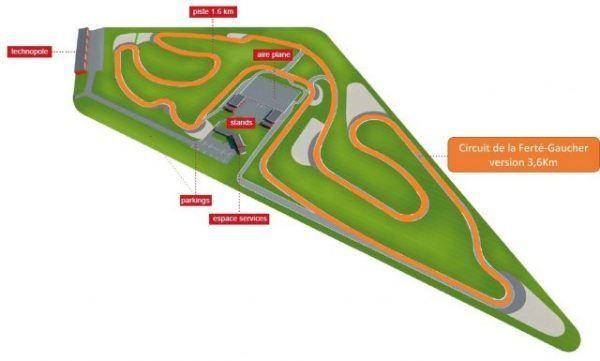 Tracé 3,6Km du circuit LFG - La Ferté Gaucher