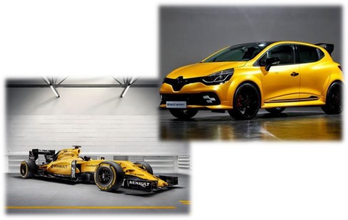 F1 RS 16 et Clio RS 16